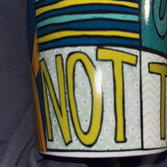 C.R. Gibson tall mug with lid “Be You Not Them” - Whimsical design Porcelain - Picture 5 of 11